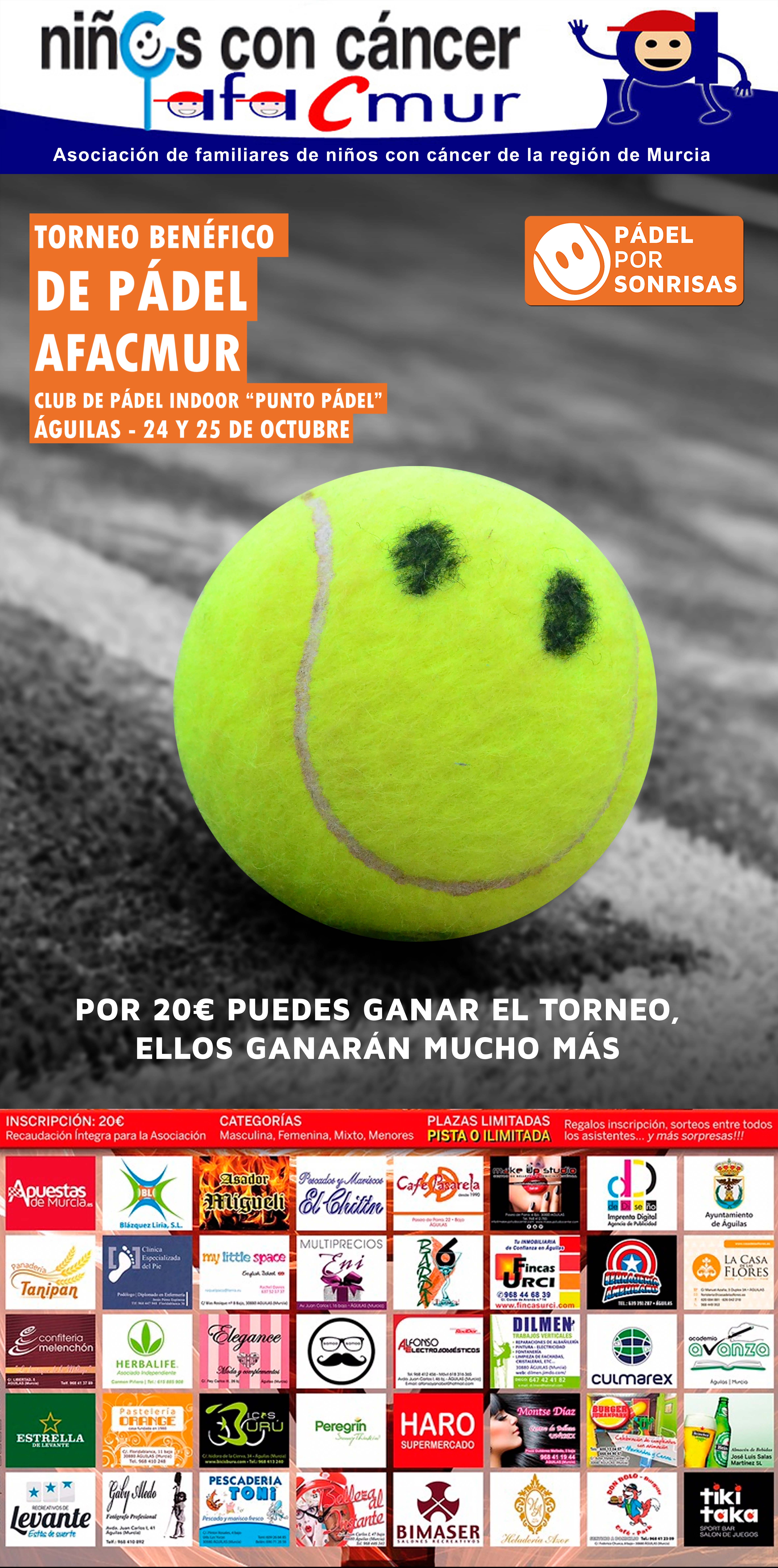 Apuestas de Murcia Cartel torneo Padel por sonrisas
